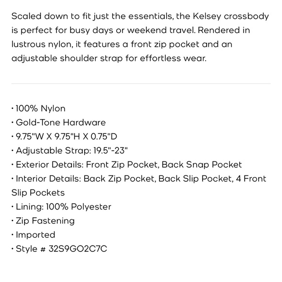 Michael Kors Navy Kelsey Crossbody Bag - Picture 3 of 6